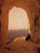 Carl Blechen, Grotto in the Gulf of Naples